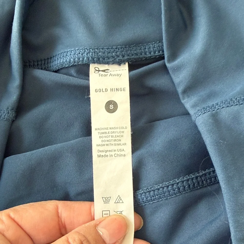 Pleated Navy Mini Skirt - Picture 3 of 4